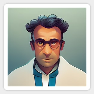 Male scientist | Comics Style Sticker